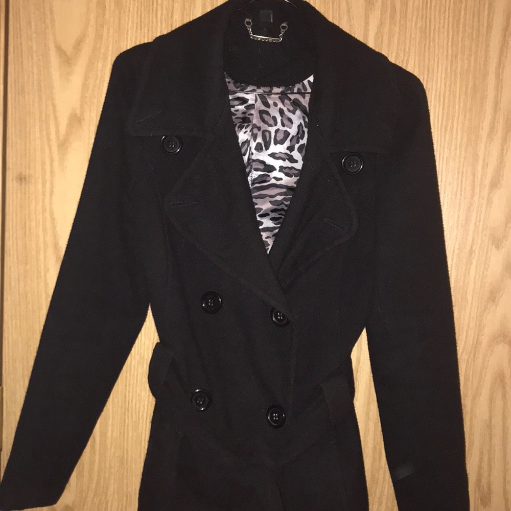 Black pea coat
